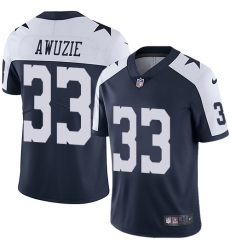 Youth Nike Dallas Cowboys #33 Chidobe Awuzie Navy Blue Throwback Alternate Vapor Untouchable Limited Player NFL Jersey