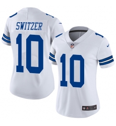 Women's Nike Dallas Cowboys #10 Ryan Switzer Elite White NFL Jersey