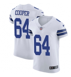Men's Nike Dallas Cowboys #64 Jonathan Cooper Elite White NFL Jersey