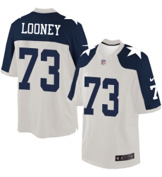 Men's Nike Dallas Cowboys #73 Joe Looney Limited White Throwback Alternate NFL Jersey