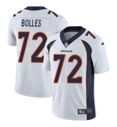 Youth Nike Denver Broncos #72 Garett Bolles Elite White NFL Jersey