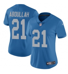 Women's Nike Detroit Lions #21 Ameer Abdullah Elite Blue Alternate NFL Jersey