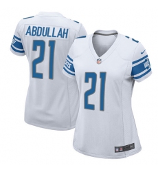 Women's Nike Detroit Lions #21 Ameer Abdullah Game White NFL Jersey
