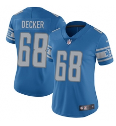 Women's Nike Detroit Lions #68 Taylor Decker Elite Light Blue Team Color NFL Jersey