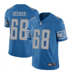 Youth Nike Detroit Lions #68 Taylor Decker Elite Light Blue Team Color NFL Jersey