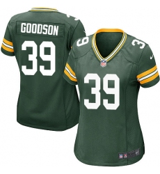 Women's Nike Green Bay Packers #39 Demetri Goodson Game Green Team Color NFL Jersey