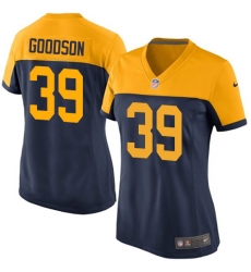 Women's Nike Green Bay Packers #39 Demetri Goodson Limited Navy Blue Alternate NFL Jersey