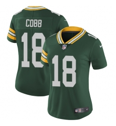 Women's Nike Green Bay Packers #18 Randall Cobb Elite Green Team Color NFL Jersey