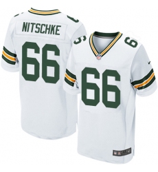 Men's Nike Green Bay Packers #66 Ray Nitschke Elite White NFL Jersey