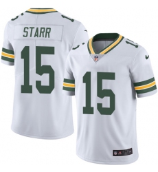 Youth Nike Green Bay Packers #15 Bart Starr Elite White NFL Jersey