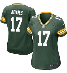 Women's Nike Green Bay Packers #17 Davante Adams Game Green Team Color NFL Jersey