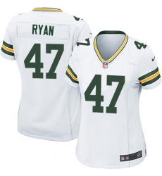 Women's Nike Green Bay Packers #47 Jake Ryan Game White NFL Jersey
