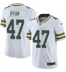 Youth Nike Green Bay Packers #47 Jake Ryan Elite White NFL Jersey