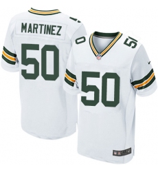 Men's Nike Green Bay Packers #50 Blake Martinez Elite White NFL Jersey