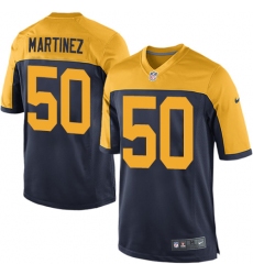 Men's Nike Green Bay Packers #50 Blake Martinez Game Navy Blue Alternate NFL Jersey