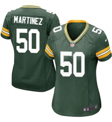 Women's Nike Green Bay Packers #50 Blake Martinez Game Green Team Color NFL Jersey