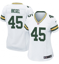 Women's Nike Green Bay Packers #45 Vince Biegel Game White NFL Jersey