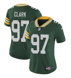 Women's Nike Green Bay Packers #97 Kenny Clark Elite Green Team Color NFL Jersey
