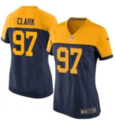 Women's Nike Green Bay Packers #97 Kenny Clark Game Navy Blue Alternate NFL Jersey