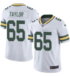 Youth Nike Green Bay Packers #65 Lane Taylor Elite White NFL Jersey