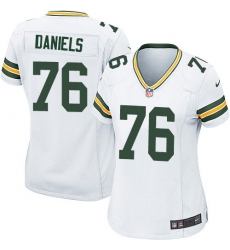 Women's Nike Green Bay Packers #76 Mike Daniels Game White NFL Jersey
