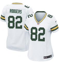 Women's Nike Green Bay Packers #82 Richard Rodgers Game White NFL Jersey