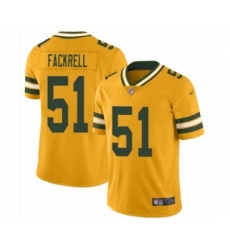 Men's Green Bay Packers #51 Kyler Fackrell Limited Gold Inverted Legend Football Jersey
