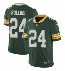 Men's Nike Green Bay Packers #24 Quinten Rollins Green Team Color Vapor Untouchable Limited Player NFL Jersey