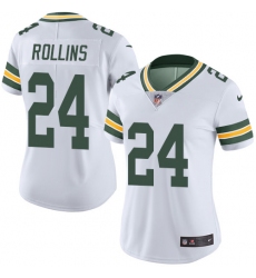 Women's Nike Green Bay Packers #24 Quinten Rollins Elite White NFL Jersey