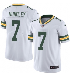 Youth Nike Green Bay Packers #7 Brett Hundley Elite White NFL Jersey