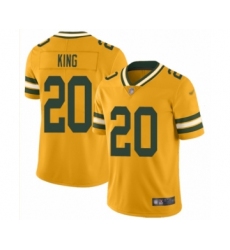 Youth Green Bay Packers #20 Kevin King Limited Gold Inverted Legend Football Jersey