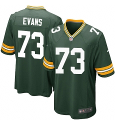 Men's Nike Green Bay Packers #73 Jahri Evans Game Green Team Color NFL Jersey
