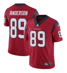 Youth Nike Houston Texans #89 Stephen Anderson Elite Red Alternate NFL Jersey