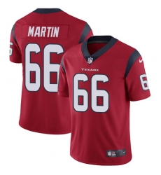 Men's Nike Houston Texans #66 Nick Martin Limited Red Alternate Vapor Untouchable NFL Jersey