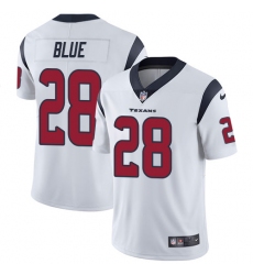 Youth Nike Houston Texans #28 Alfred Blue Elite White NFL Jersey
