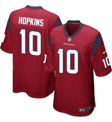 Men's Nike Houston Texans #10 DeAndre Hopkins Game Red Alternate NFL Jersey