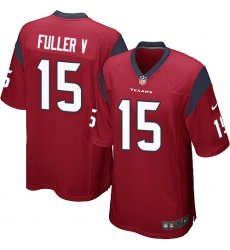 Men's Nike Houston Texans #15 Will Fuller V Game Red Alternate NFL Jersey