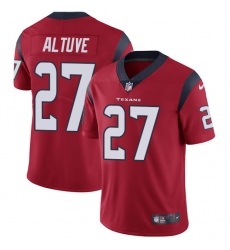 Men's Nike Houston Texans #27 Jose Altuve Limited Red Alternate Vapor Untouchable NFL Jersey