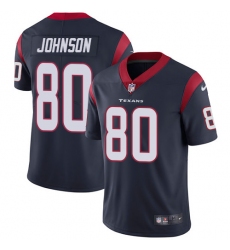 Youth Nike Houston Texans #80 Andre Johnson Elite Navy Blue Team Color NFL Jersey