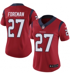 Women's Nike Houston Texans #27 D'Onta Foreman Elite Red Alternate NFL Jersey