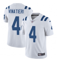 Youth Nike Indianapolis Colts #4 Adam Vinatieri Elite White NFL Jersey