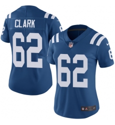 Women's Nike Indianapolis Colts #62 Le'Raven Clark Royal Blue Team Color Vapor Untouchable Limited Player NFL Jersey