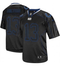 Men's Nike Indianapolis Colts #13 T.Y. Hilton Elite Lights Out Black NFL Jersey