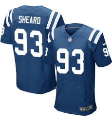 Men's Nike Indianapolis Colts #93 Jabaal Sheard Elite Royal Blue Team Color NFL Jersey