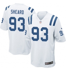 Men's Nike Indianapolis Colts #93 Jabaal Sheard Game White NFL Jersey