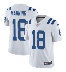 Men's Nike Indianapolis Colts #18 Peyton Manning White Vapor Untouchable Limited Player NFL Jersey