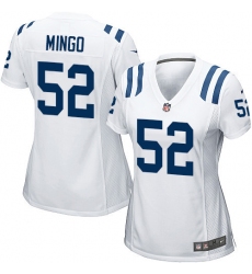 Women's Nike Indianapolis Colts #52 Barkevious Mingo Game White NFL Jersey