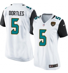 Women's Nike Jacksonville Jaguars #5 Blake Bortles Game White NFL Jersey