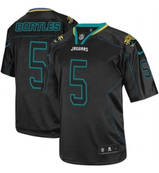 Youth Nike Jacksonville Jaguars #5 Blake Bortles Elite Lights Out Black NFL Jersey