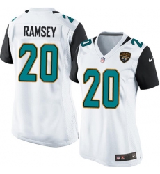 Women's Nike Jacksonville Jaguars #20 Jalen Ramsey Game White NFL Jersey